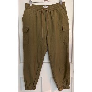 Hudson North Army Green Cargo Pants Size Large